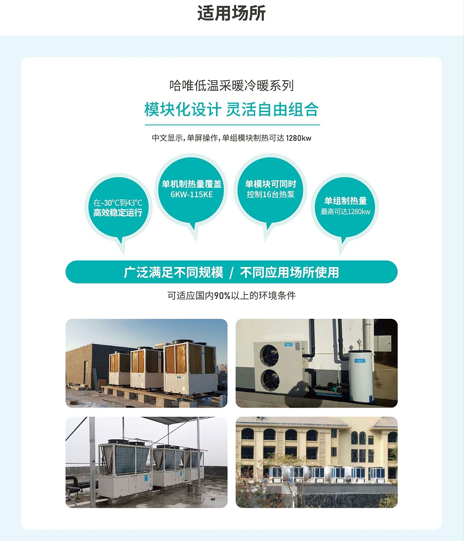 HAVVIT哈唯 低溫空氣能熱泵適用場(chǎng)所